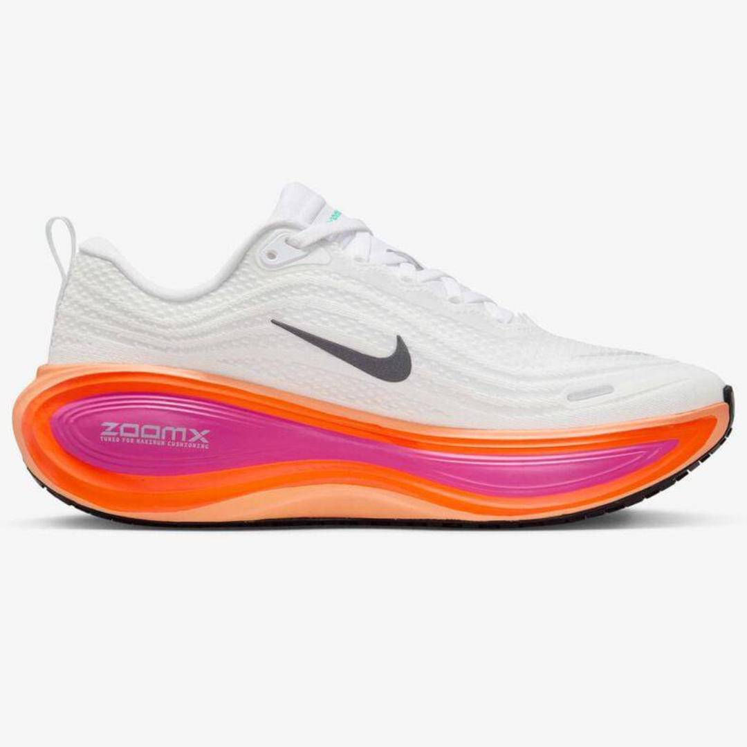Tênis Nike Vomero Plus - Branco/Laranja/Rosa Fogo