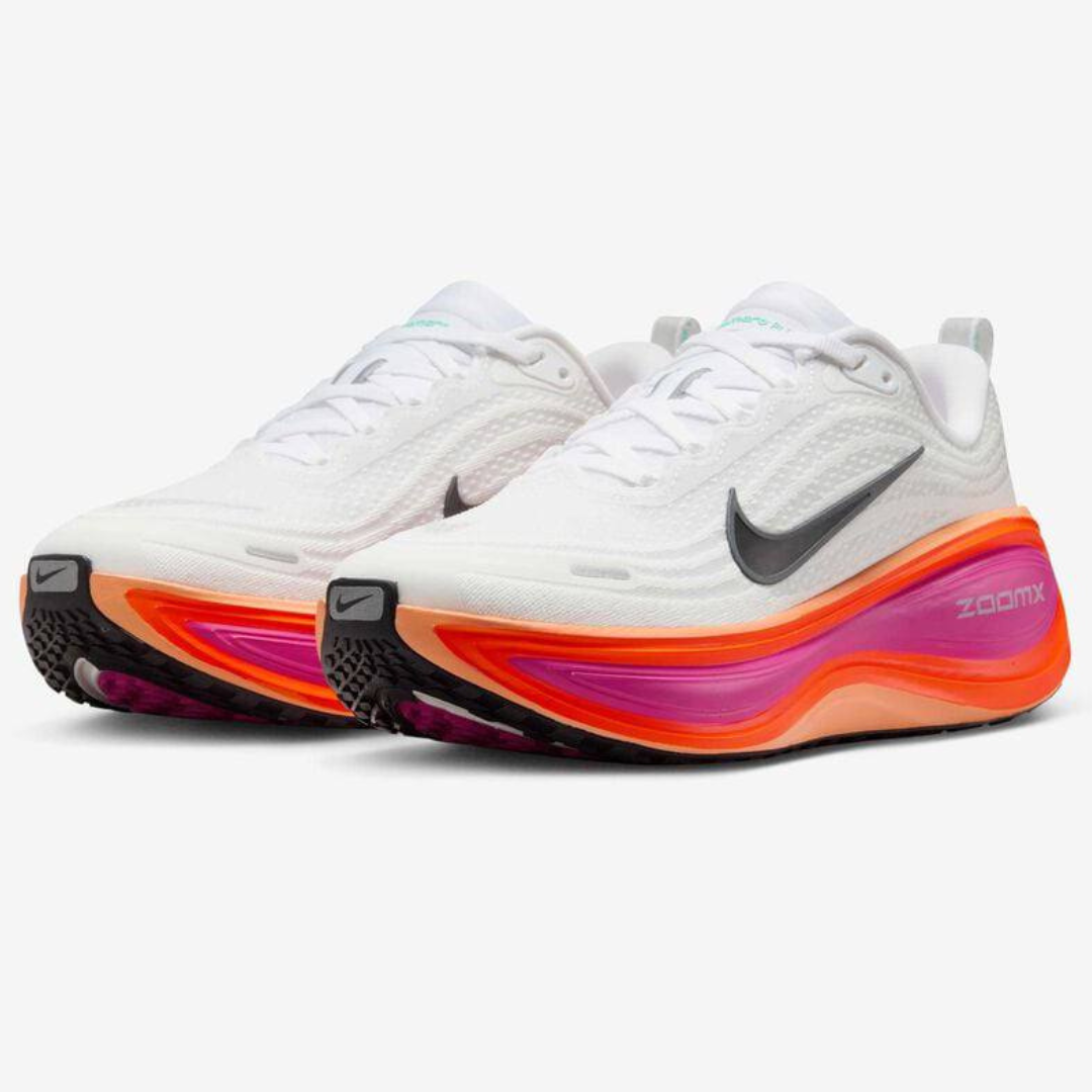 Tênis Nike Vomero Plus - Branco/Laranja/Rosa Fogo