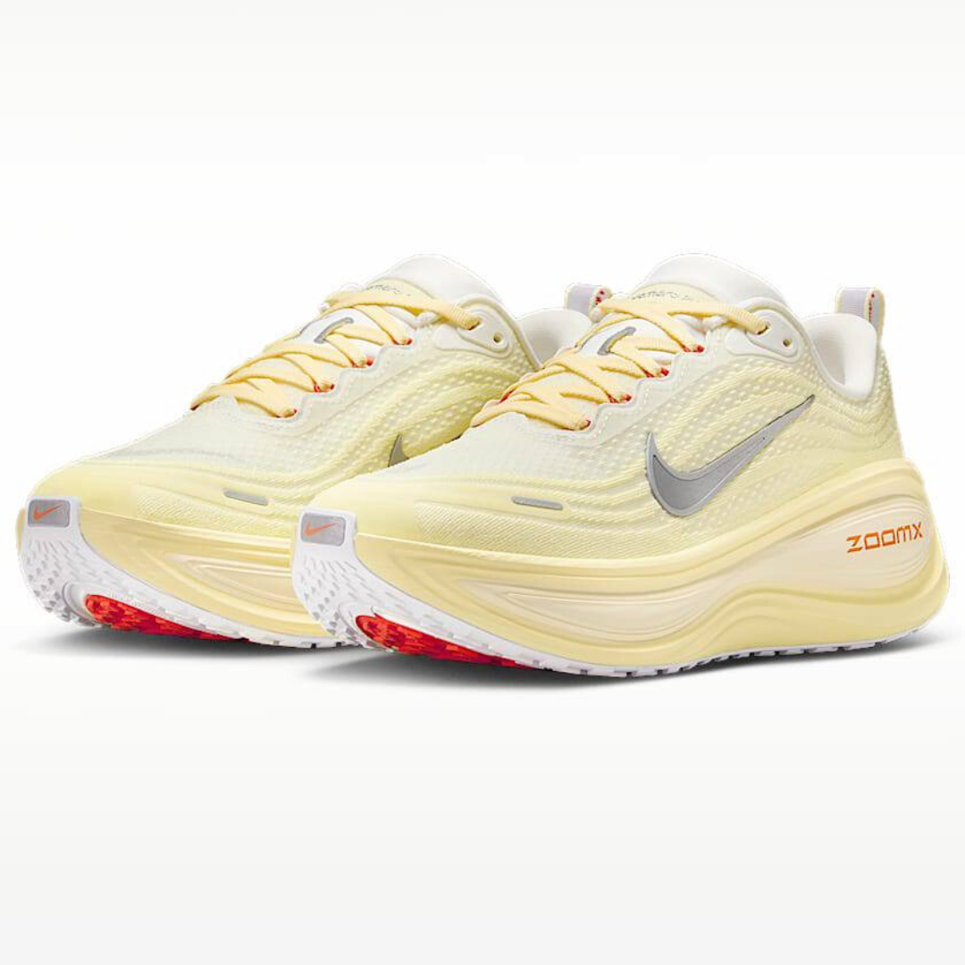 Tênis Nike Vomero Plus - Amarelo Claro/Vermelho