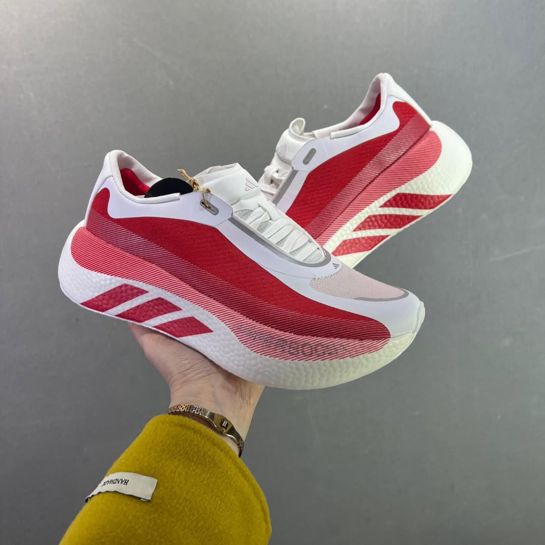 Tênis Adidas Hyperboost Edge - Branco/Vermelho