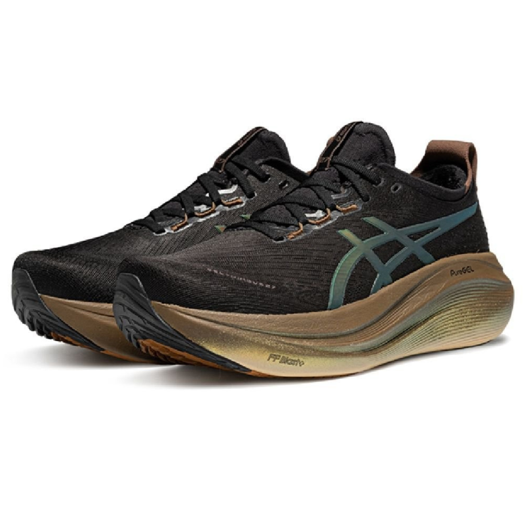 Tênis Asics Gel - Nimbus 27 Platinum - Preto/Dourado