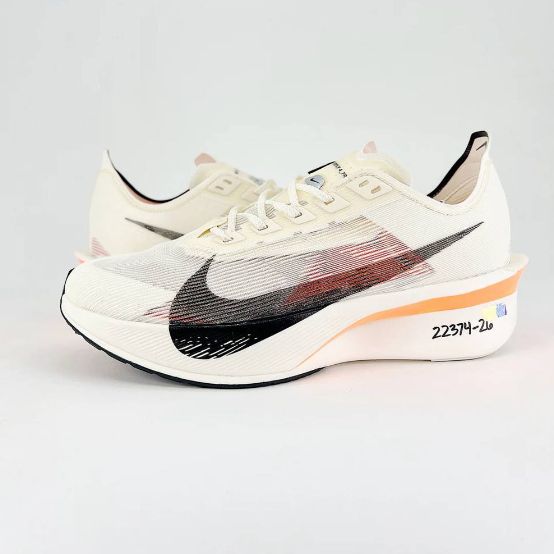 Tênis Nike ZoomX VaporFly 4 Bege/Laranja