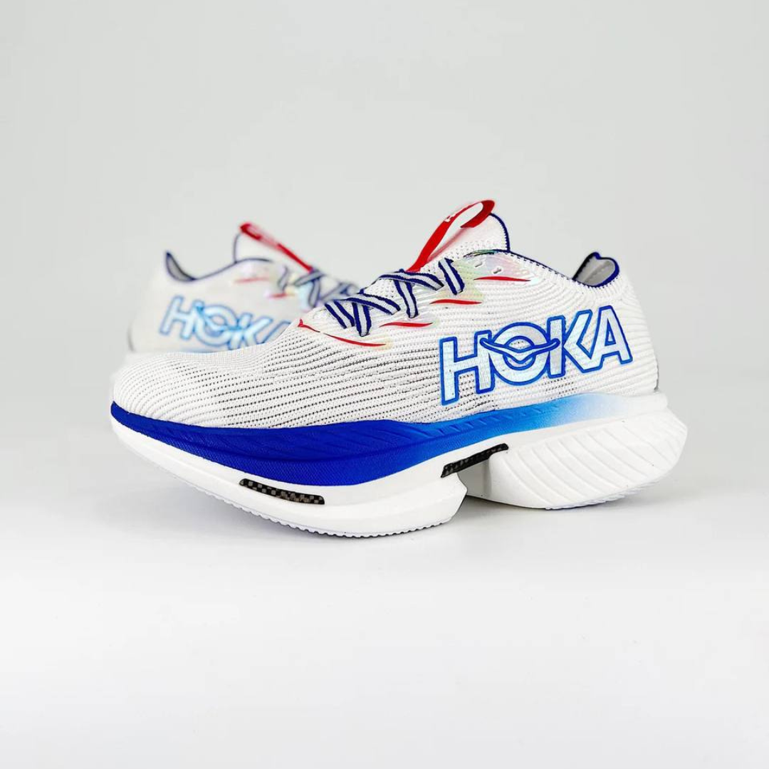 Tênis Hoka Cielo X1 Unissex - White/Virtual Blue
