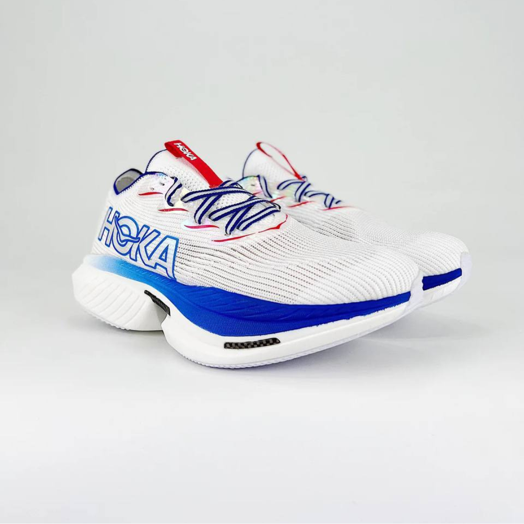 Tênis Hoka Cielo X1 Unissex - White/Virtual Blue