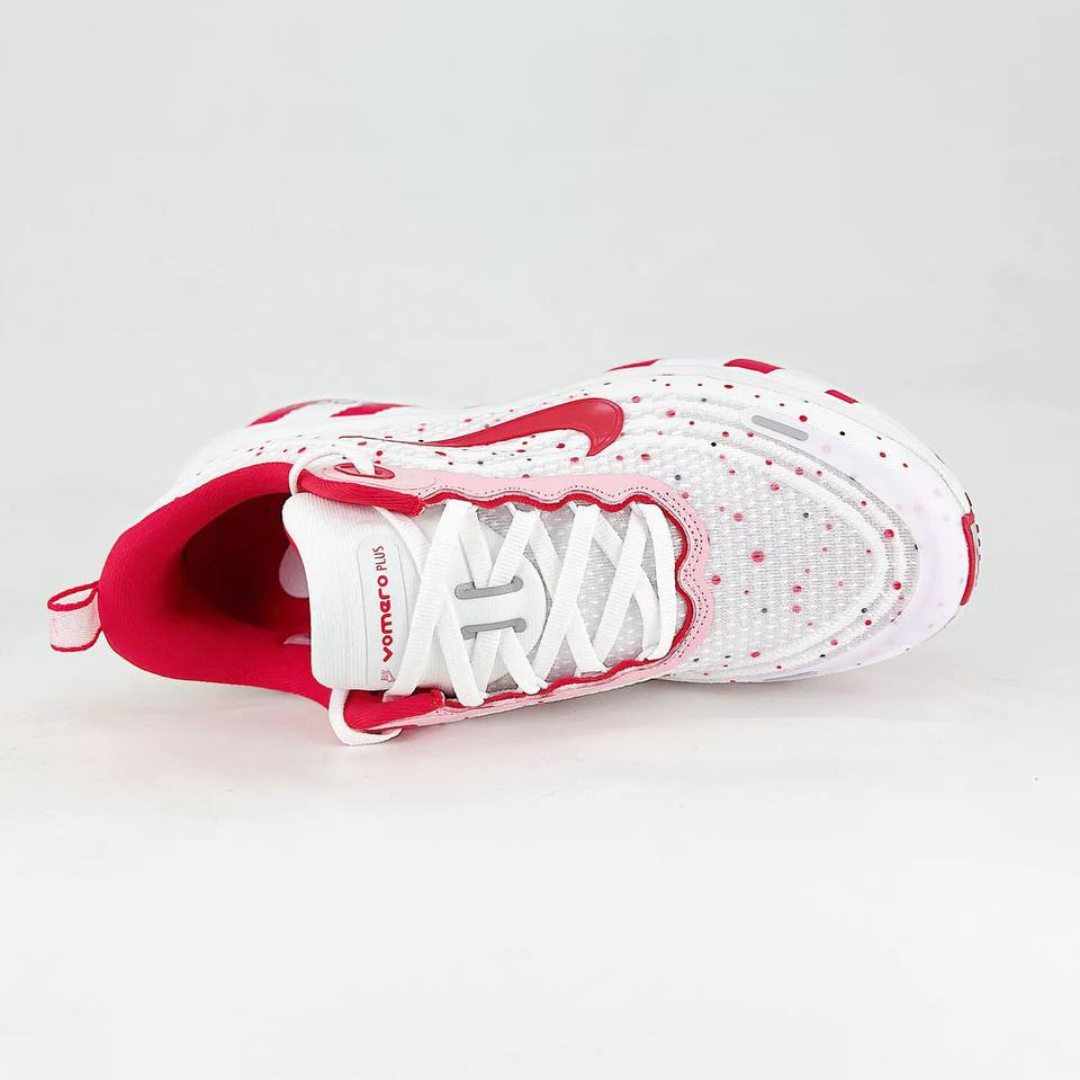 Tênis Nike Vomero Plus - Branco/Vermelho Carmim