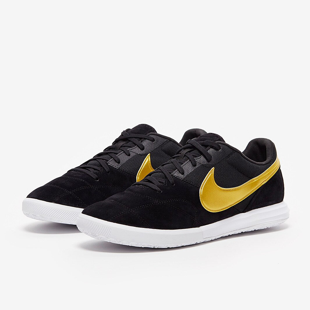 Chuteira Nike Premier 2 Sala Futsal - Black/Metallic Gold/White