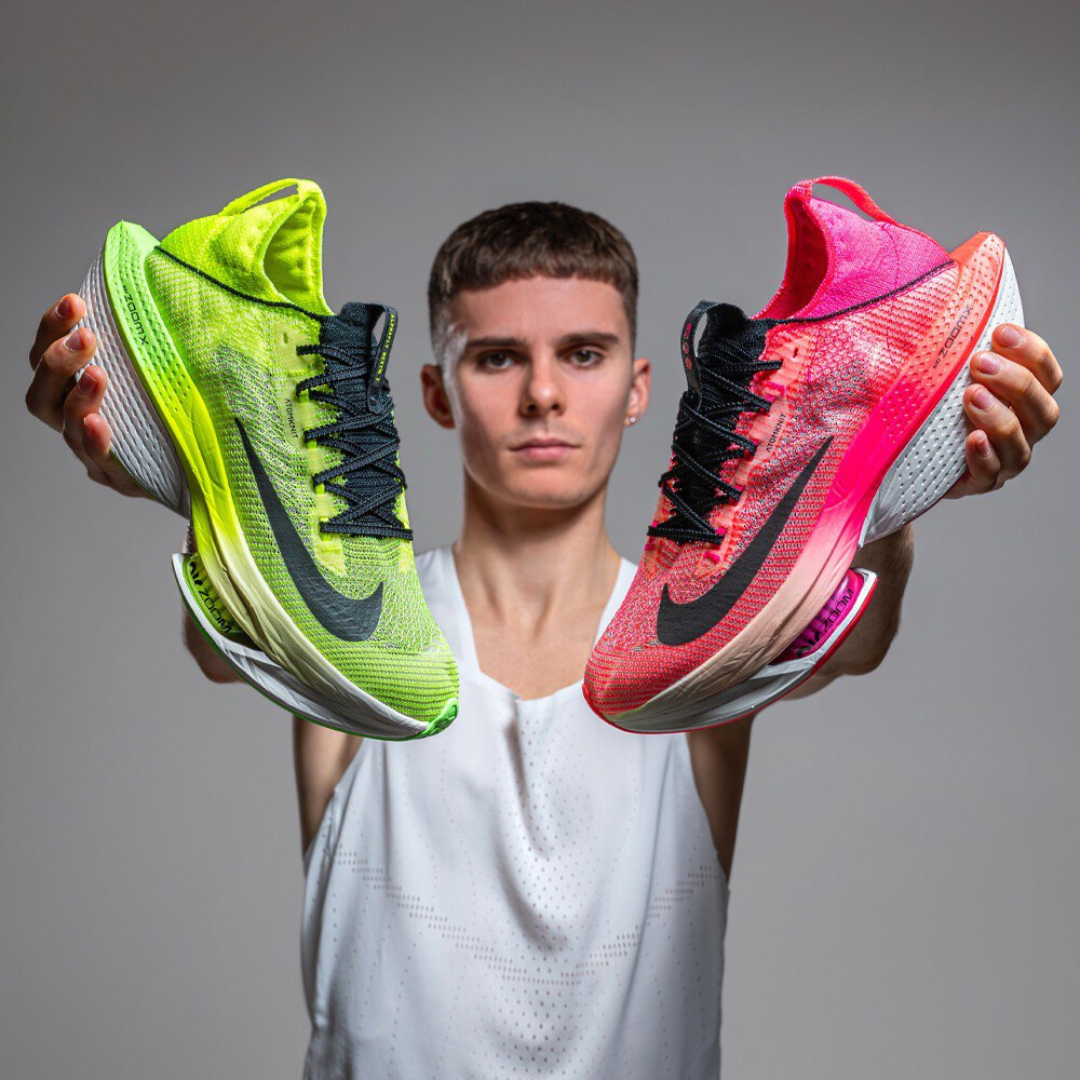 Tênis Nike Air Zoom Alphafly Next%2 Ekiden Pack - Verde/Rosa