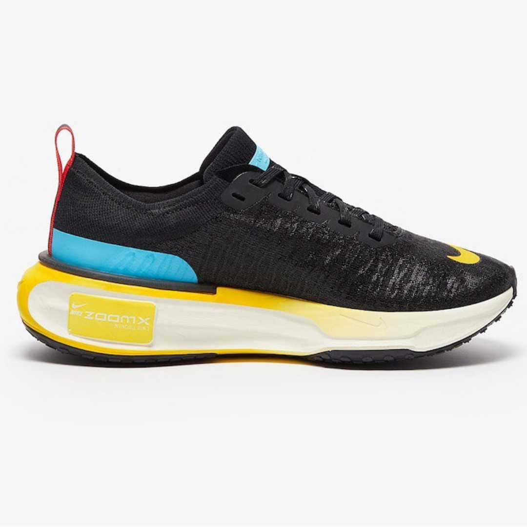 Tênis Nike Invincible Run 3 - Preto/Azul Báltico/Amarelo