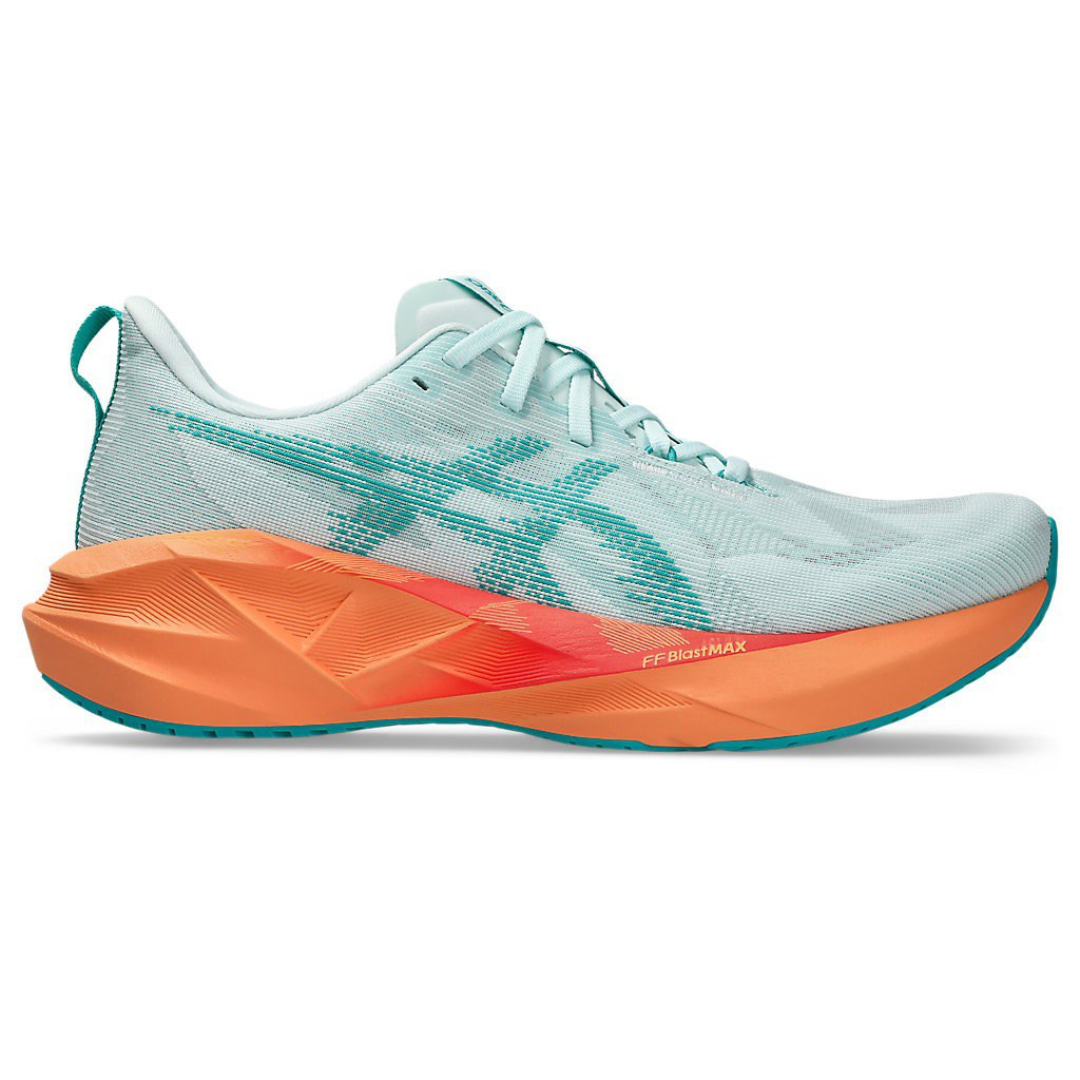 Tênis Asics Novablast 5 - Verde com Laranja