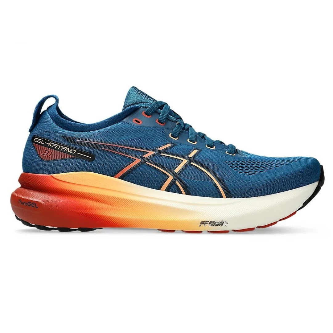 Tênis Asics Gel-Kayano 31 Paris -Platinum - Azul Marinho com Vermelho