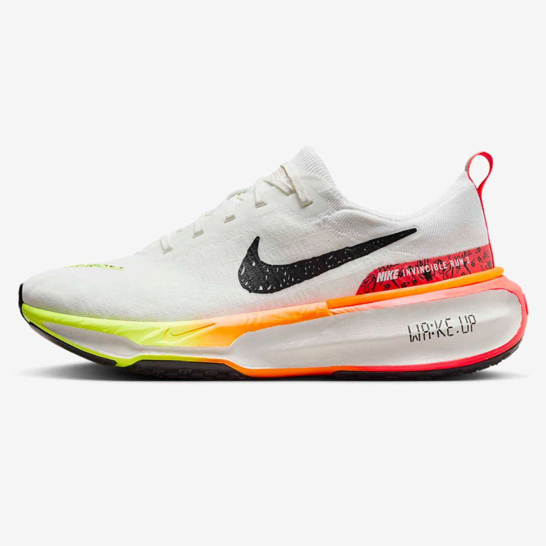 Tênis Nike Invincible Run 3 White Bright Crimson