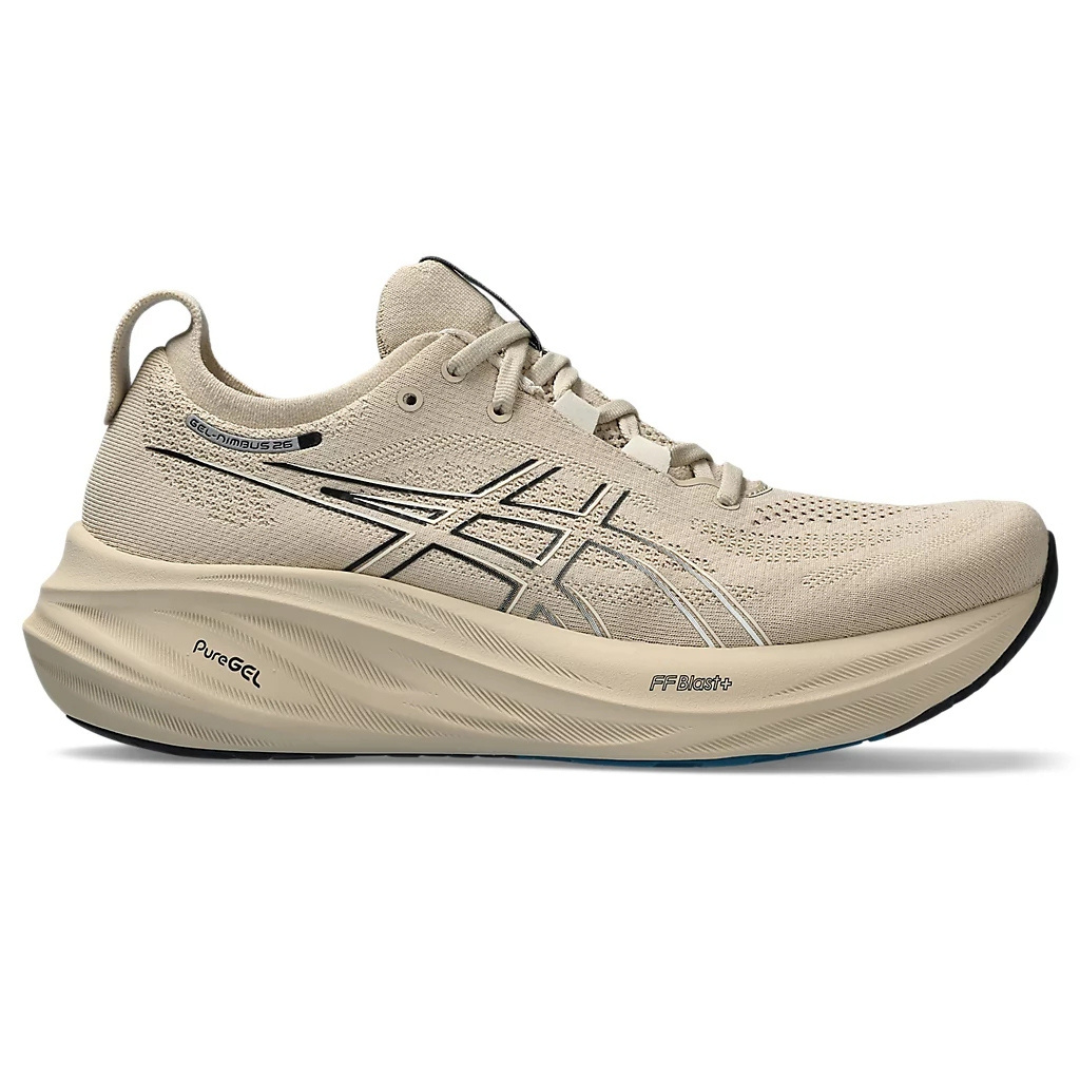 Tênis Asics Gel - Nimbus 26 - Cinza Bege e Preto