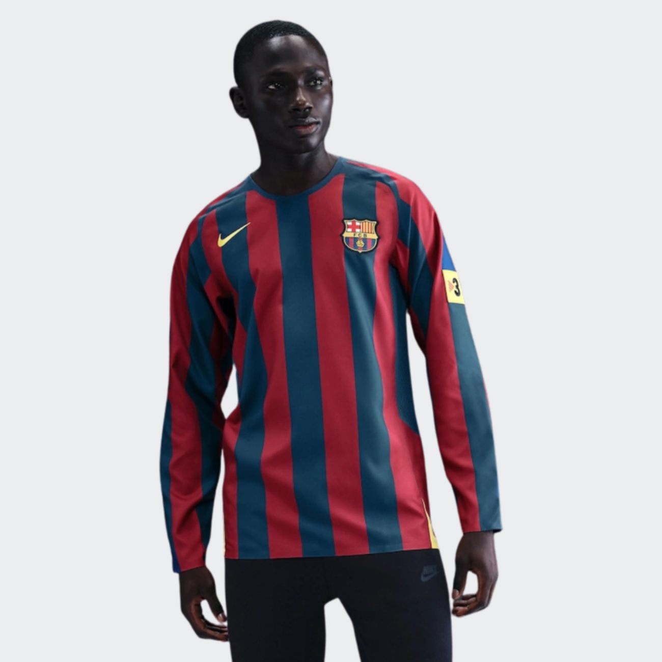 Camisa Barcelona Retrô Home 2005/2006 Manga Longa