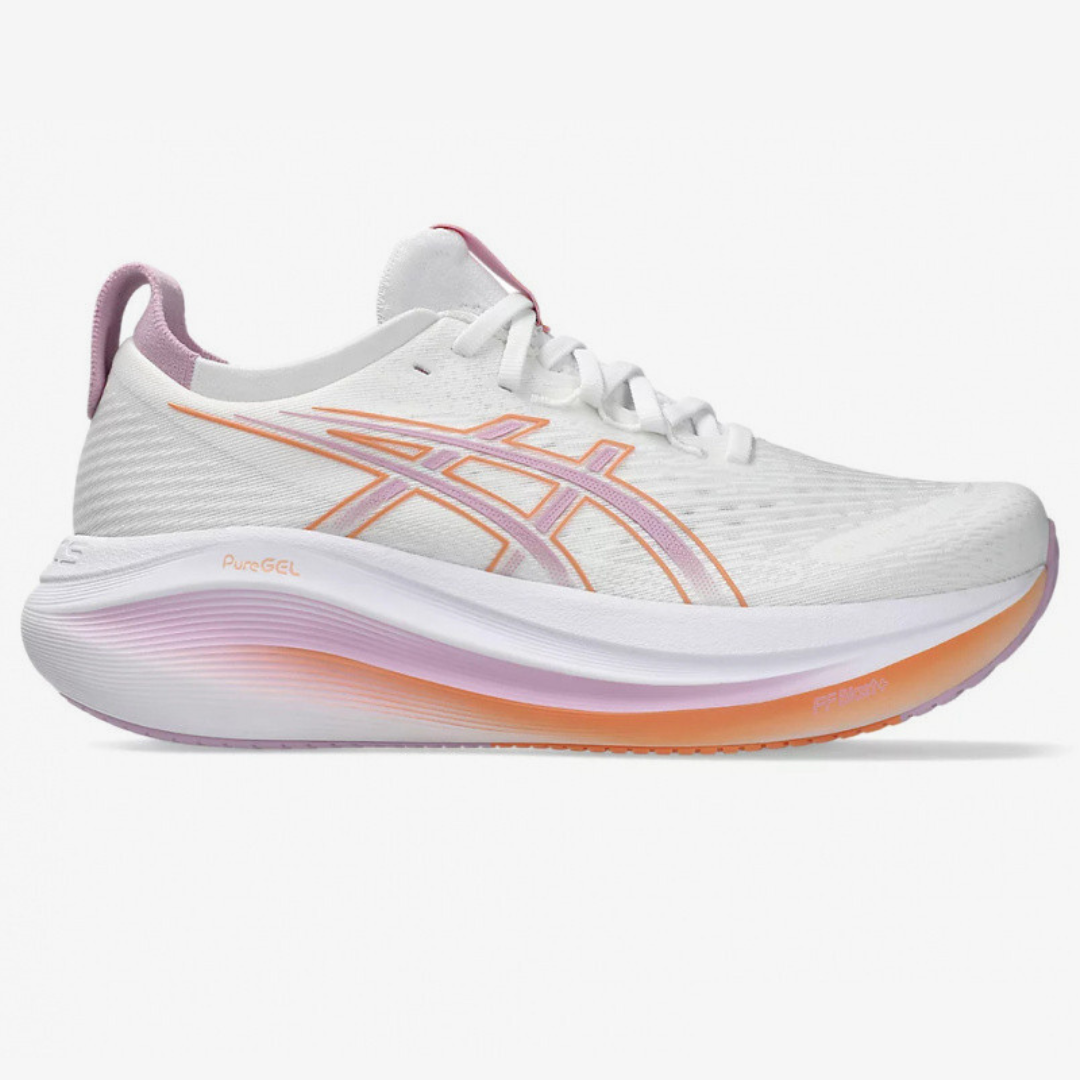 Tênis Asics Gel - Nimbus 27 - Branco/Lilás