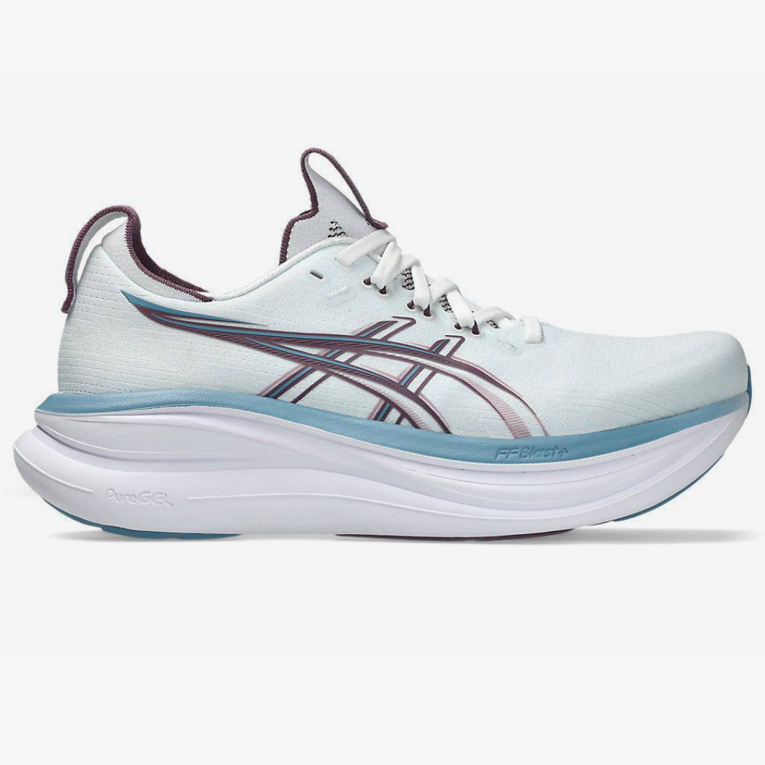 Tênis Asics Gel - Nimbus 28 - Azul Ártico/Roxo Veludo