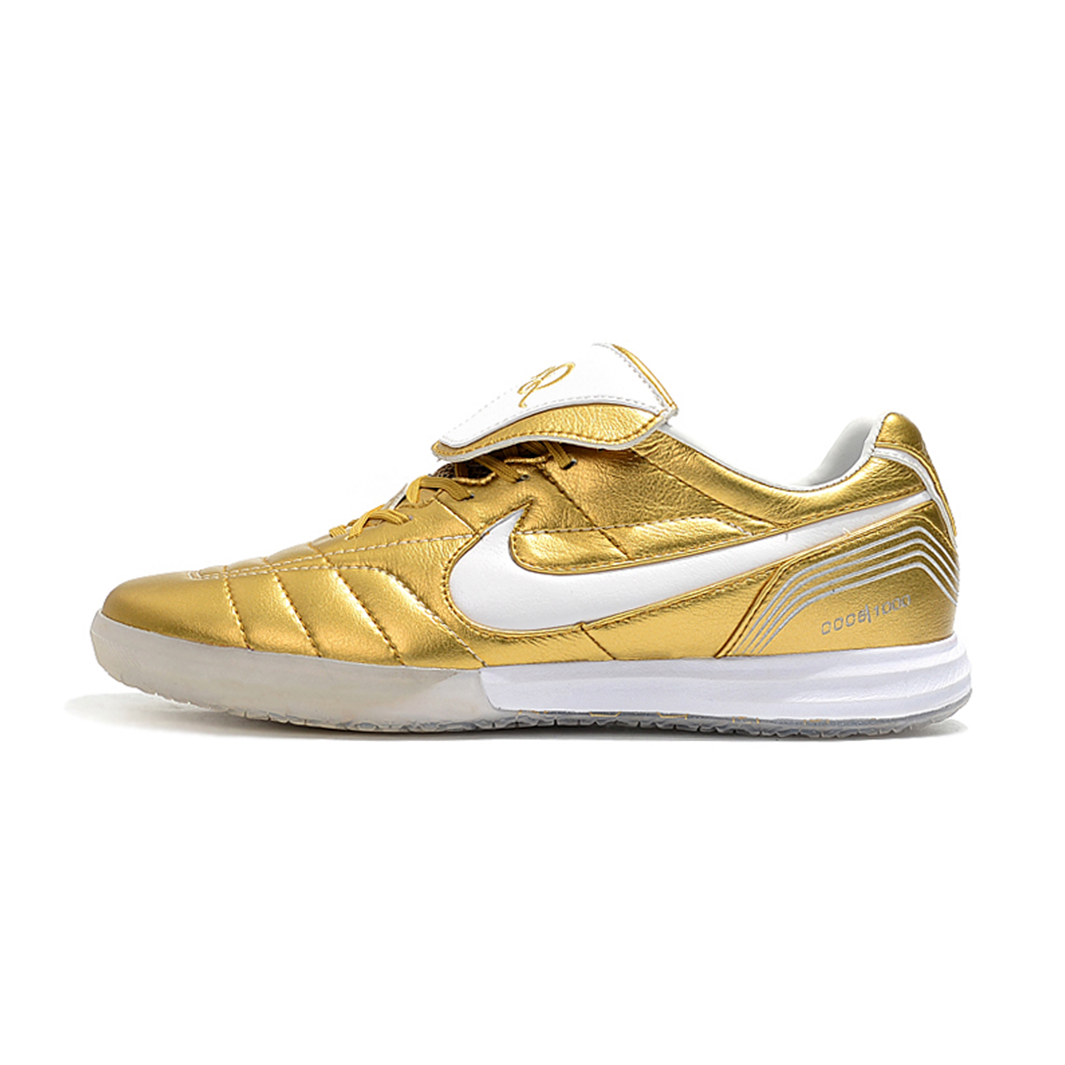 Chuteira Nike Tiempo Legend 7 Elite Futsal R10 - Gold