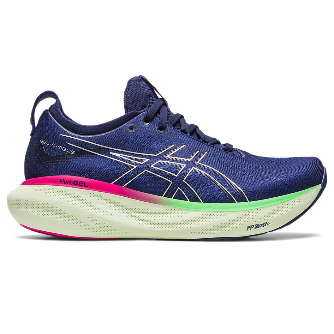 Tênis Asics Gel - Nimbus™ 25 Azul e Rosa