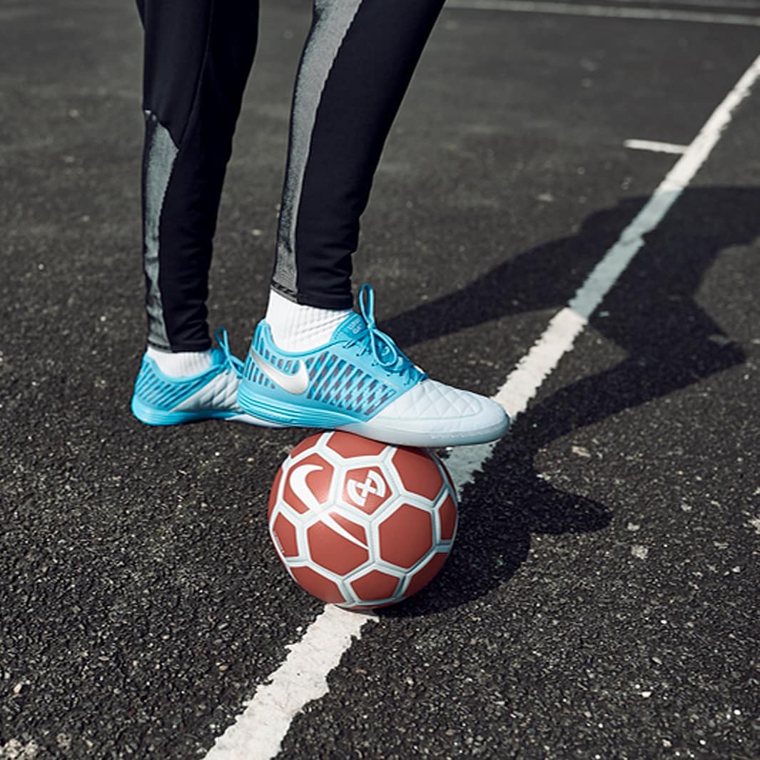 Chuteira Nike Lunar Gato 2 Futsal - Blu/Argento Metallico/Blu Fury