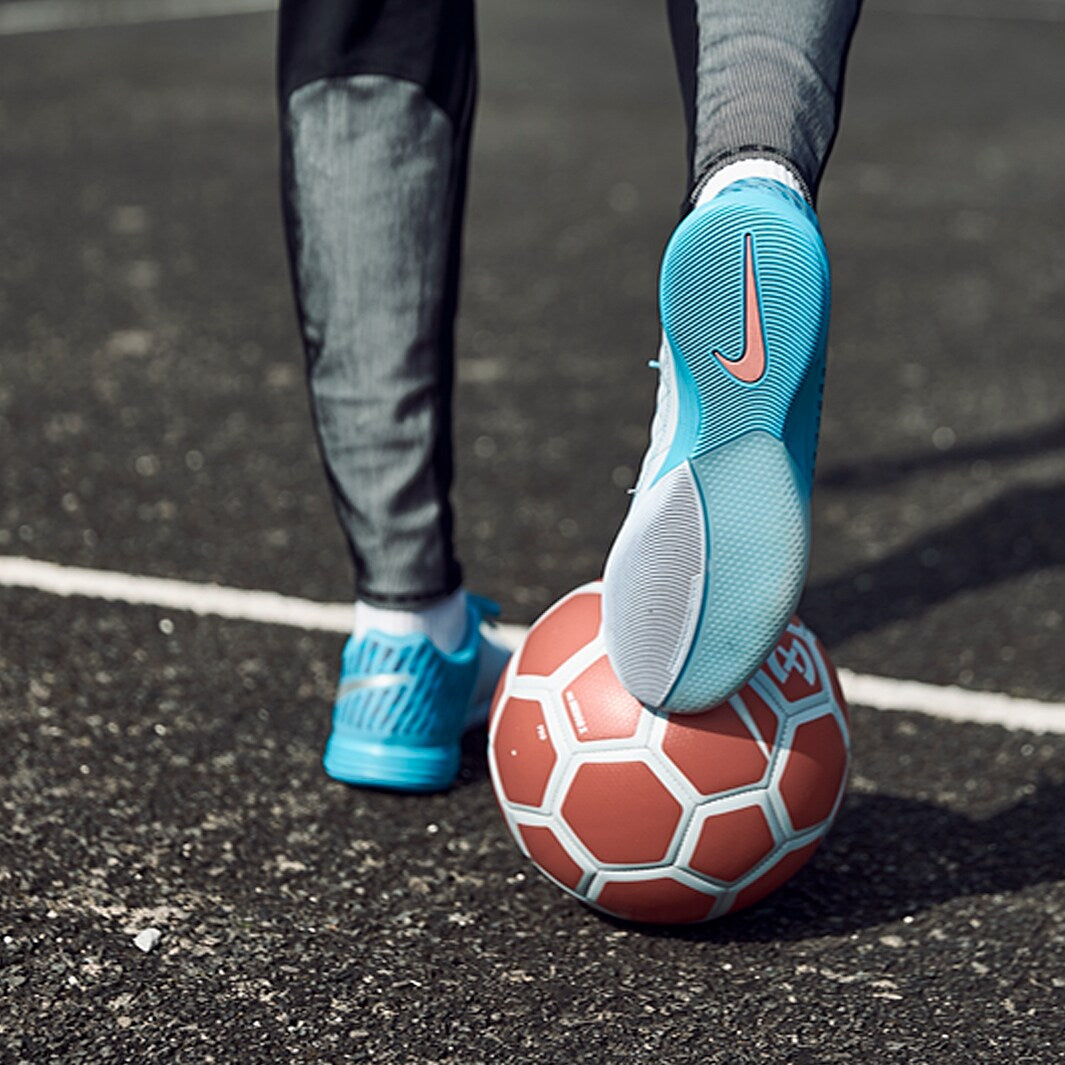Chuteira Nike Lunar Gato 2 Futsal - Blu/Argento Metallico/Blu Fury
