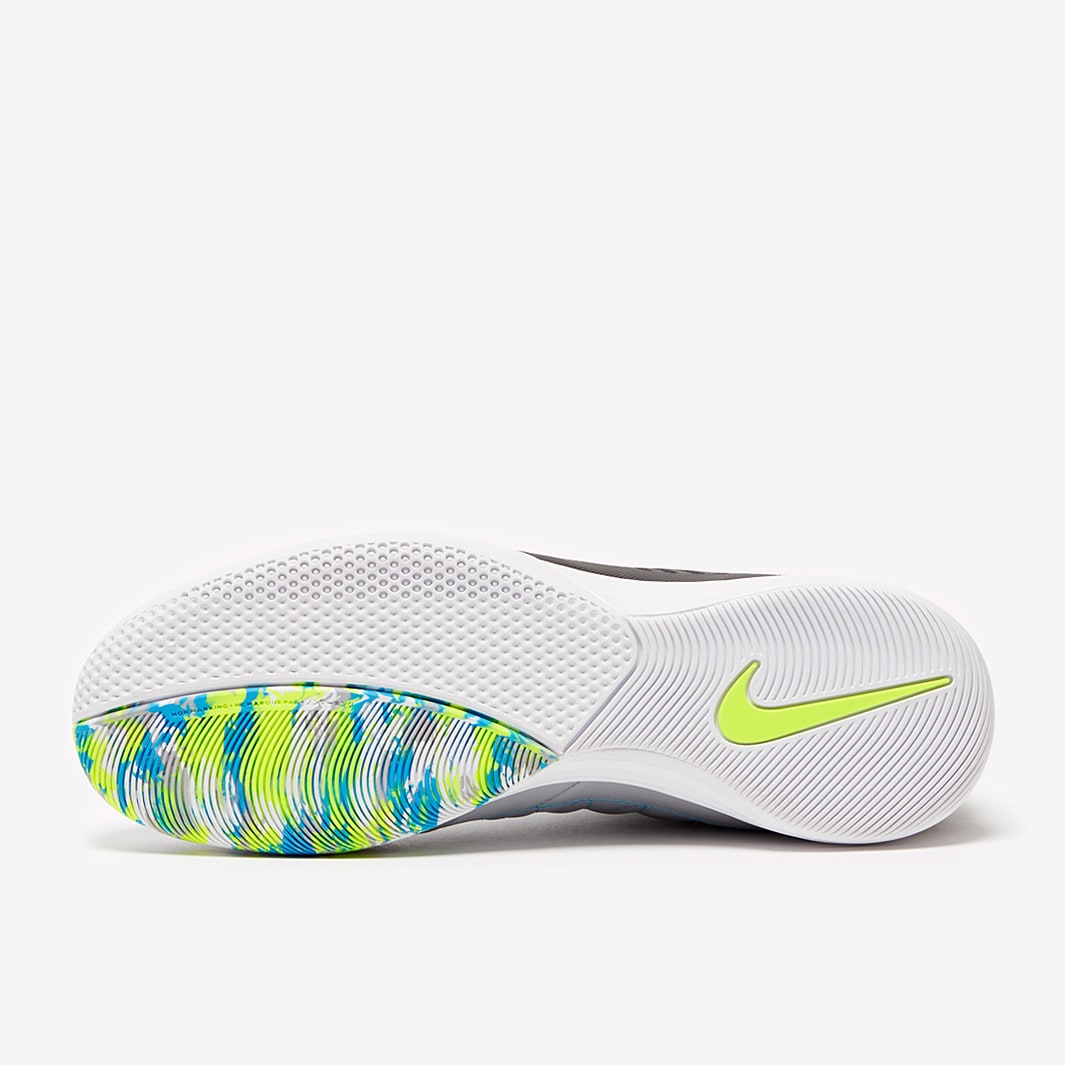 Chuteira Nike Lunar Gato 2 Futsal - Noir/Volt/Gris/Bleu