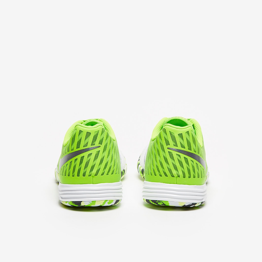 Chuteira Nike Lunar Gato 2 Futsal - White/Anthracite/Electric Green