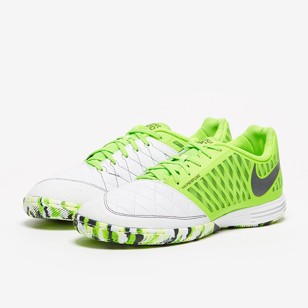 Chuteira Nike Lunar Gato 2 Futsal - White/Anthracite/Electric Green