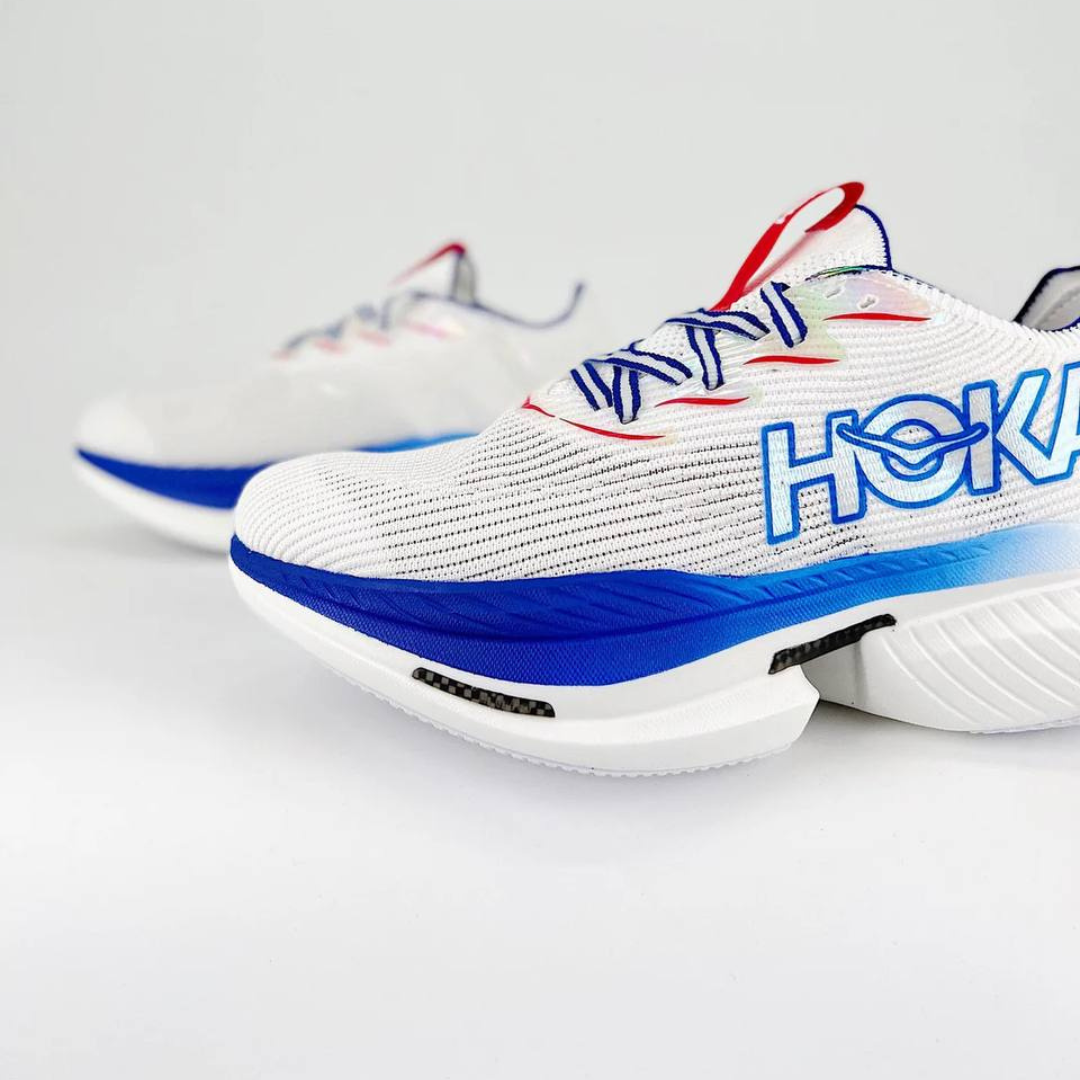Tênis Hoka Cielo X1 Unissex - White/Virtual Blue