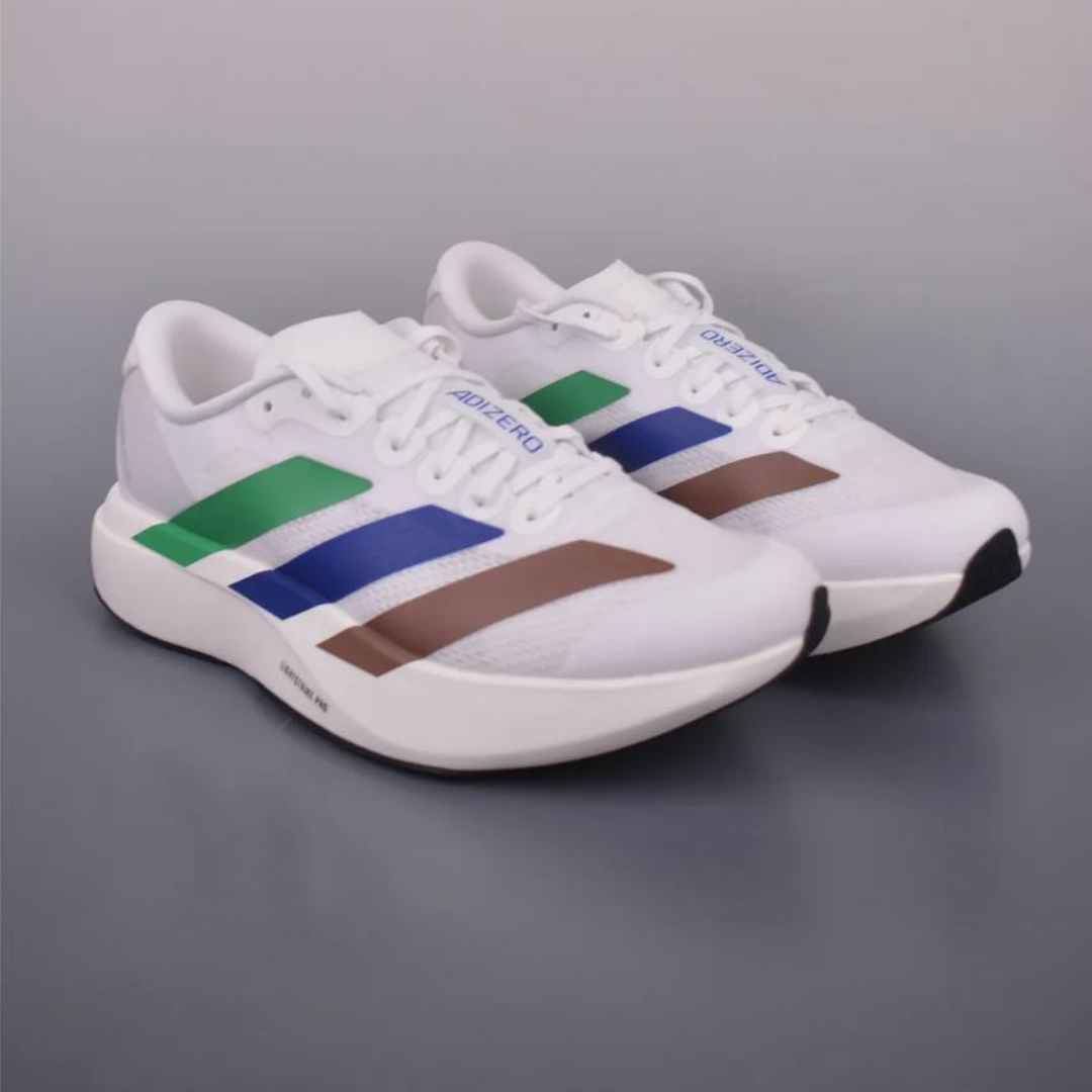 Tênis Adidas Adizero EVO SL - Branco/Verde/Azul/Marrom