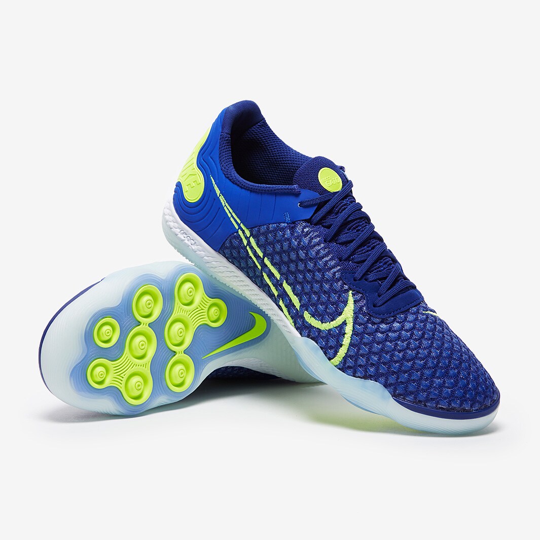 Chuteira Nike ReactGato Futsal - Racer Blue/Volt/Deep Royal Blue/White
