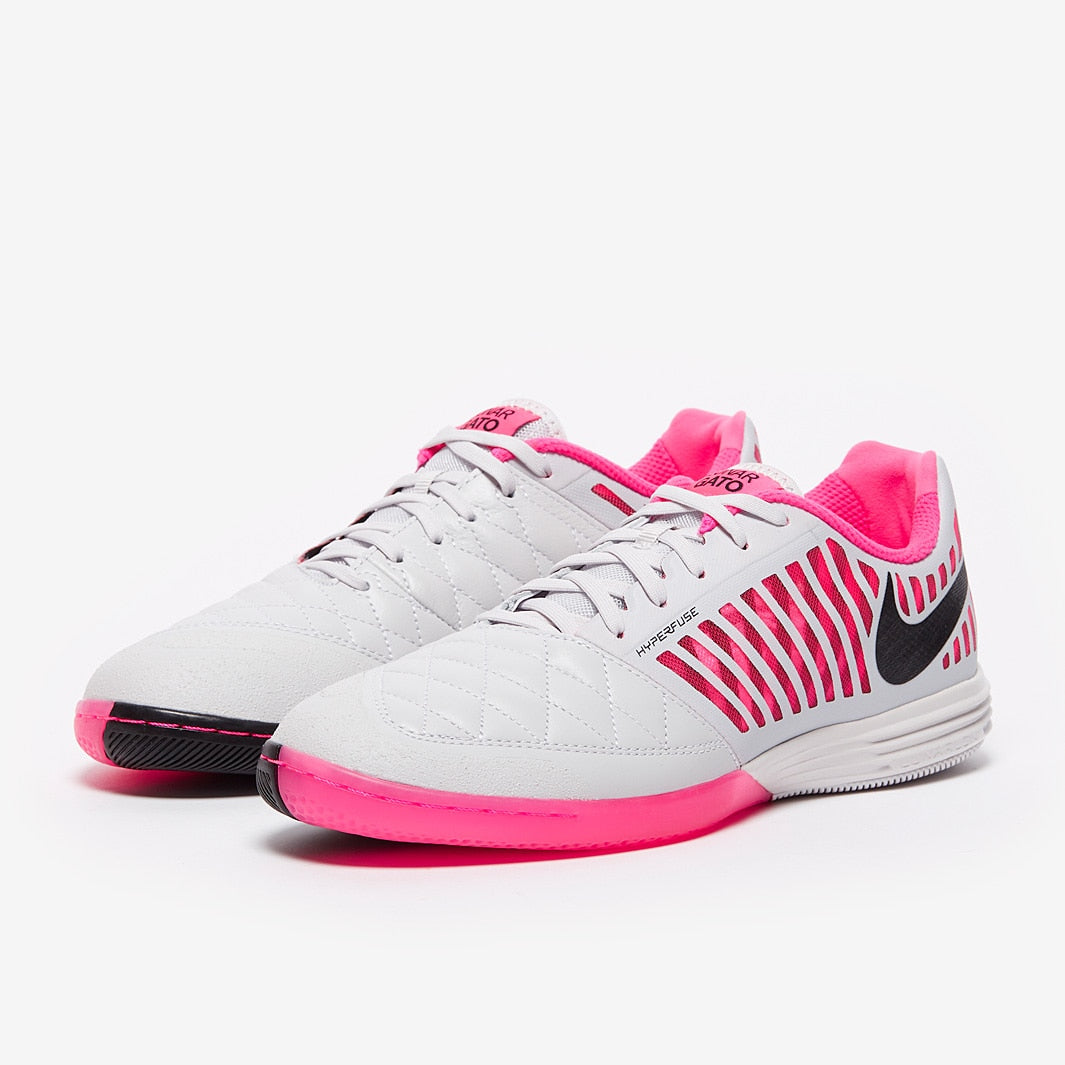 Chuteira Nike Lunar Gato 2 Futsal - Grey/Black/Pink Blast
