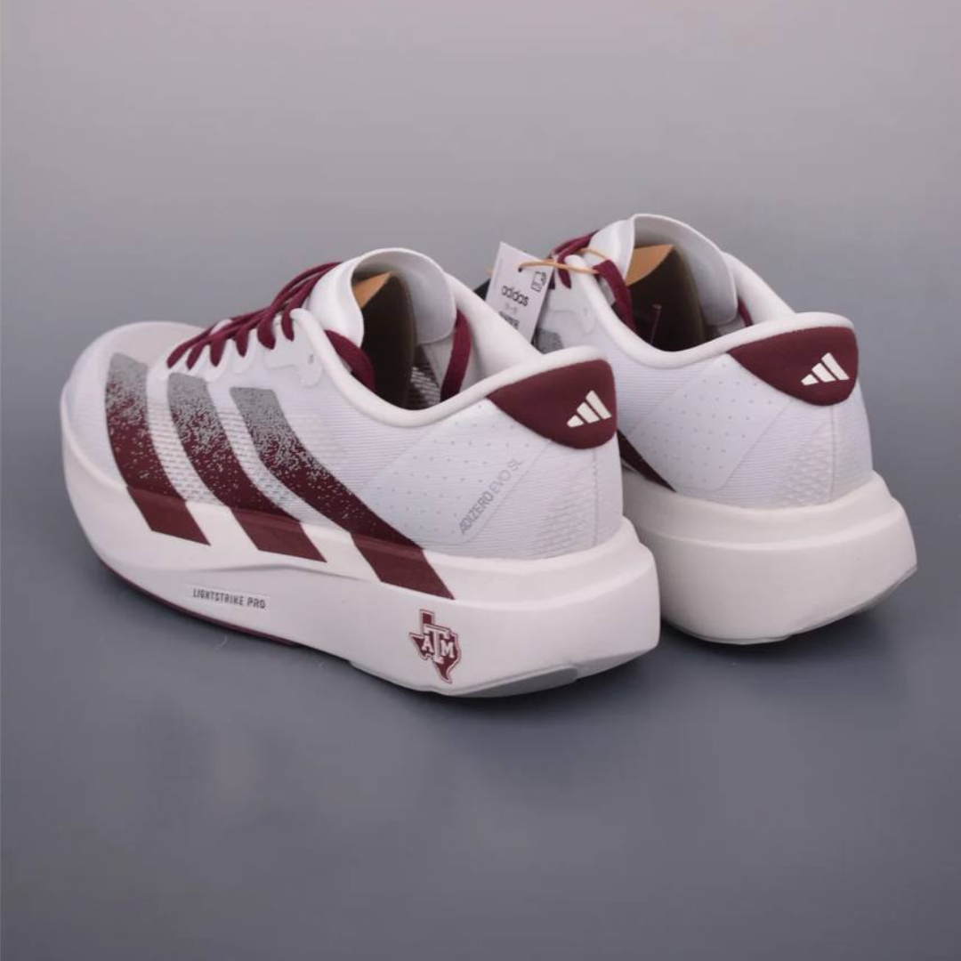 Tênis Adidas Adizero EVO SL - Branco/Vermelho Vinho