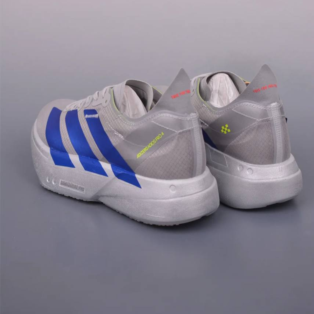 Tênis Adidas Adizero Adios Pro 4 Cinza Metálico/Azul