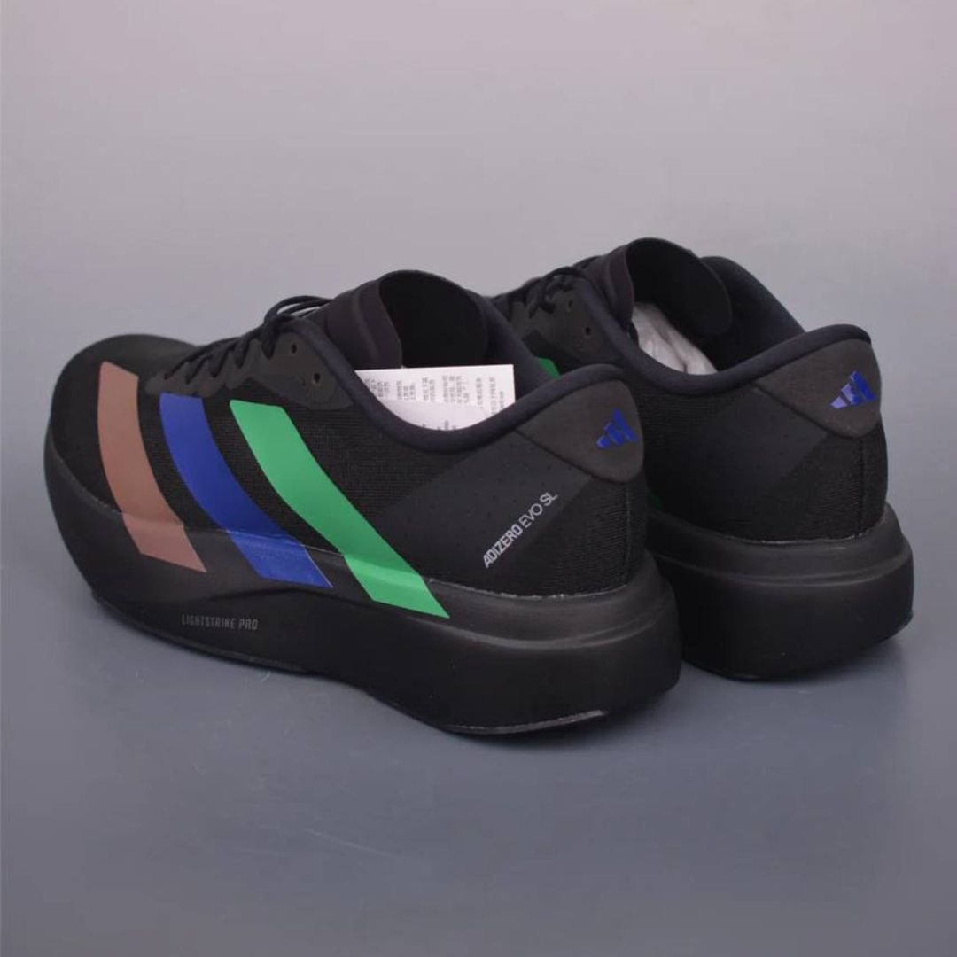 Tênis Adidas Adizero EVO SL - Preto/Verde/Azul/Marrom
