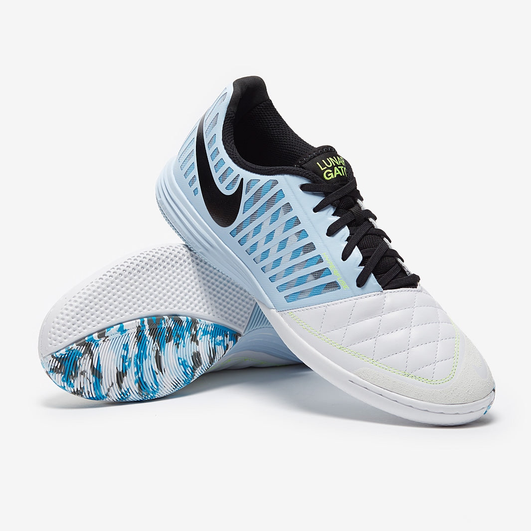 Chuteira Nike Lunar Gato 2 Futsal - Celeste/Nero/Blu Laser/Volt