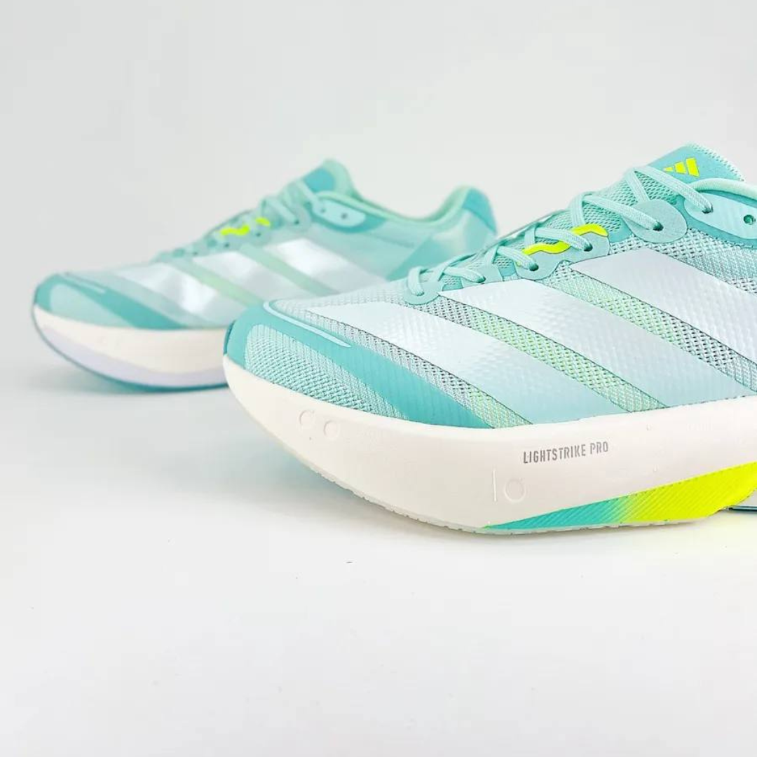 Tênis Adidas Adizero Boston 13 Flash Aqua/Metálico/Verde Limão