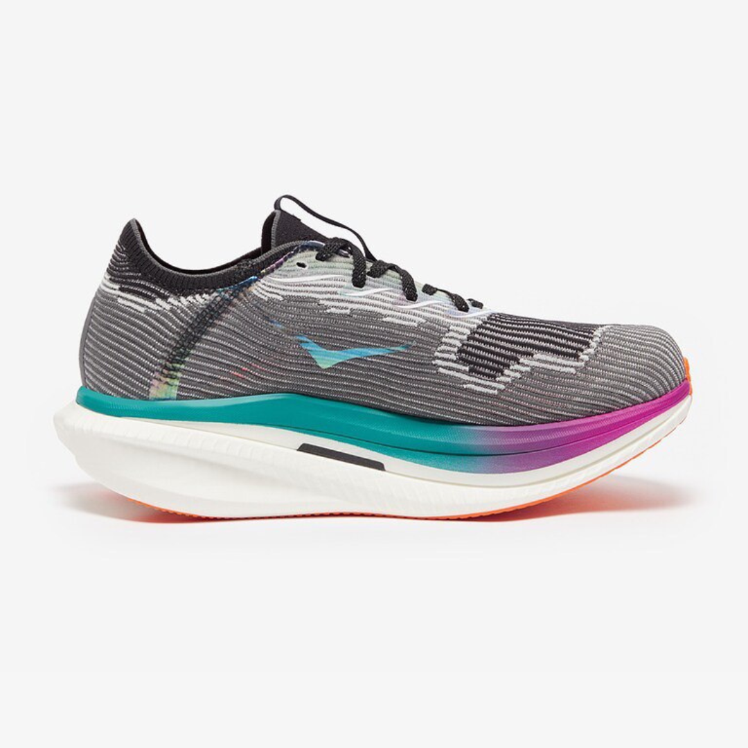 Tênis Hoka Cielo X1 Unissex - Preto/Electric Aqua