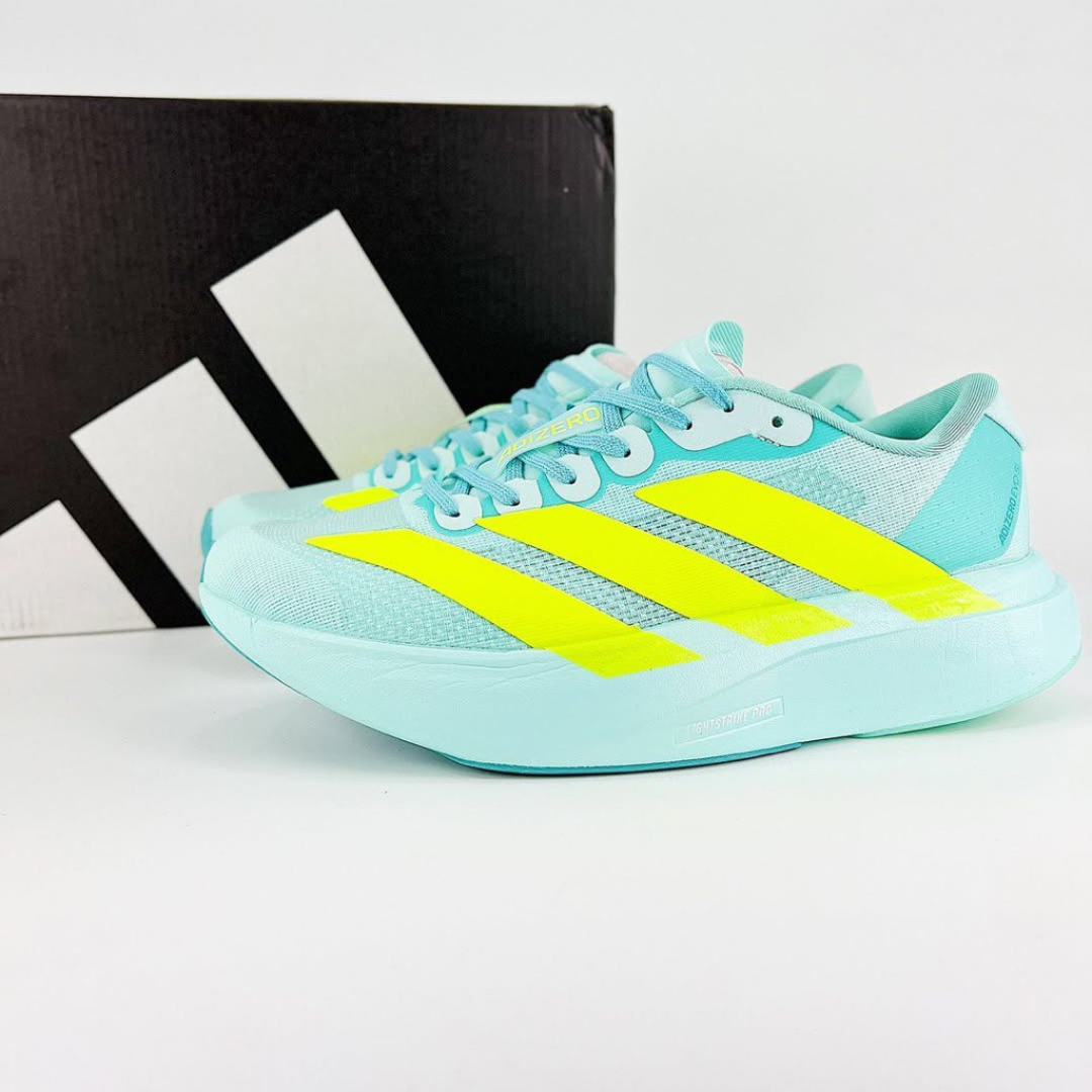 Tênis Adidas Adizero EVO SL - Semi Flash Aqua/Lucid Lemon/Mint Ton