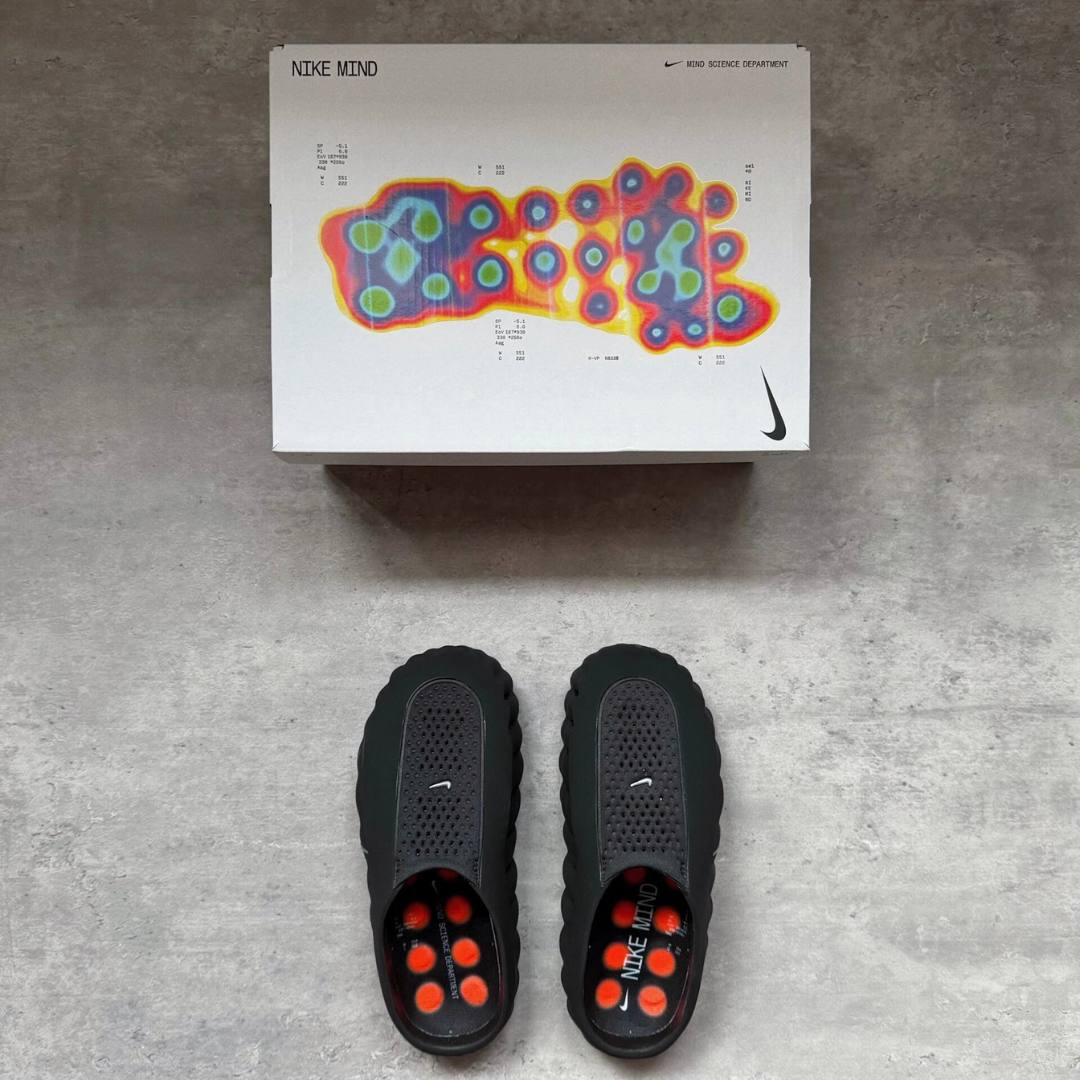 Tênis Nike Mind 001 Slide Black Chrome Preto