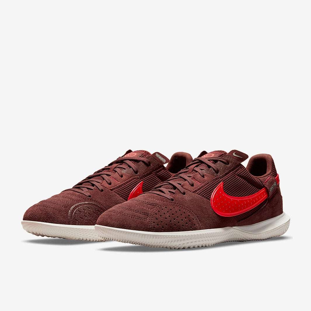 Chuteira Nike StreetGato Futsal - Bronze Eclipse/Bright Crimson