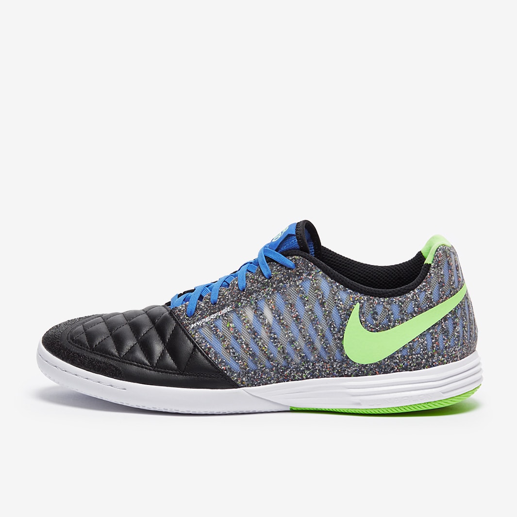 Chuteira Nike Lunar Gato 2 Futsal - Nero/Lime Glow/Azzurro Foto
