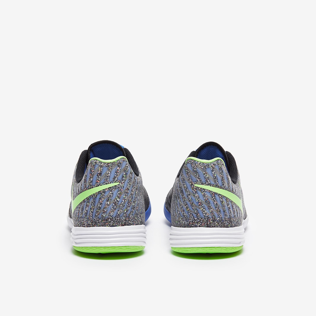 Chuteira Nike Lunar Gato 2 Futsal - Nero/Lime Glow/Azzurro Foto
