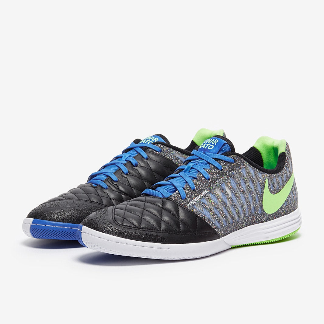 Chuteira Nike Lunar Gato 2 Futsal - Nero/Lime Glow/Azzurro Foto