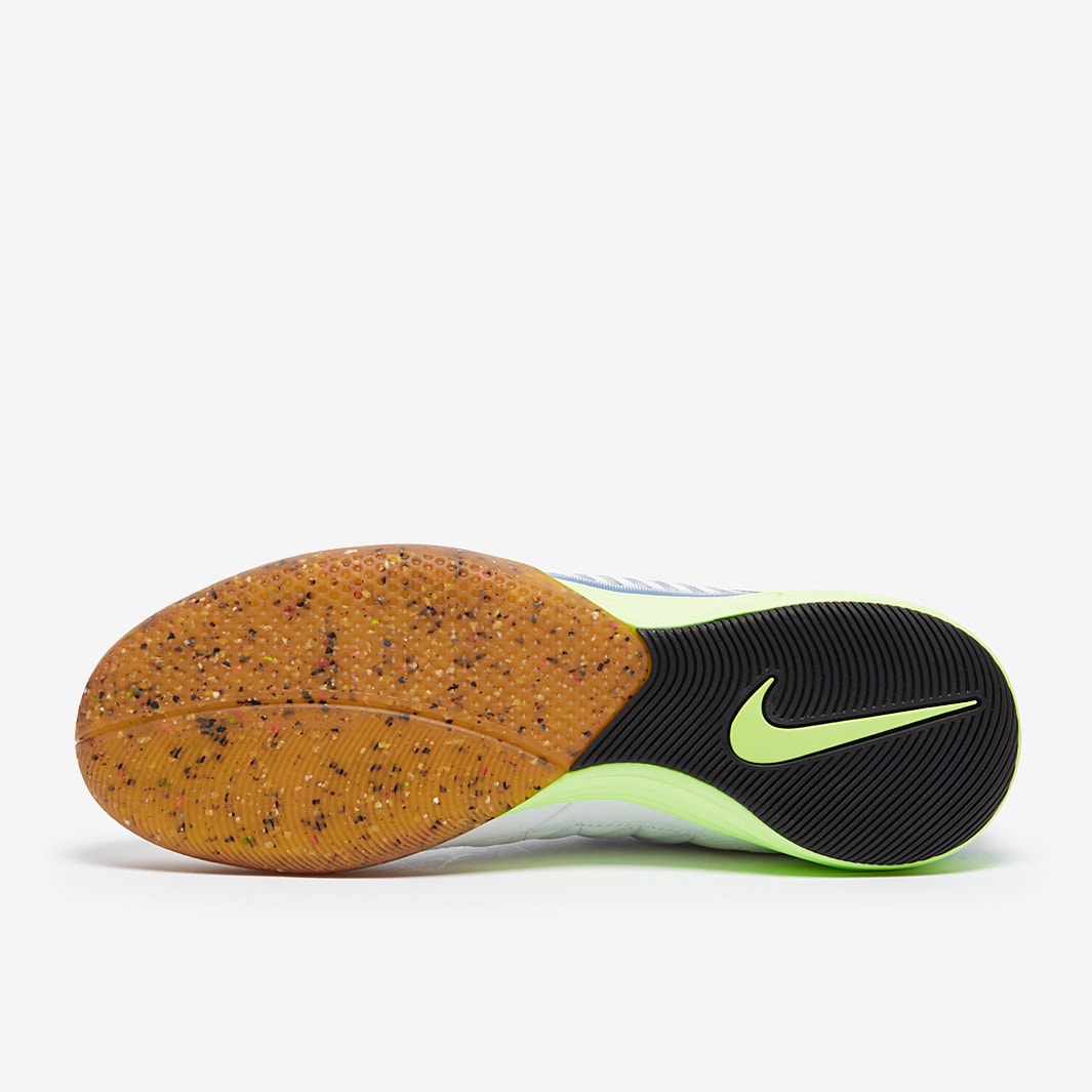 Chuteira Nike Lunar Gato 2 Futsal - White/Black/Light Photo Blue/Black