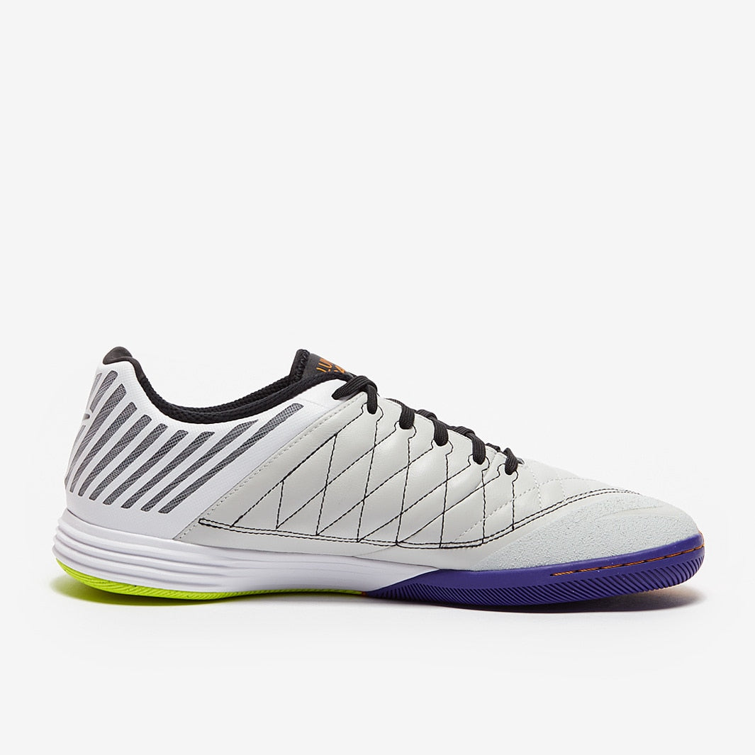 Chuteira Nike Lunar Gato 2 Futsal - White/Black/Photon Dust/Light Curry