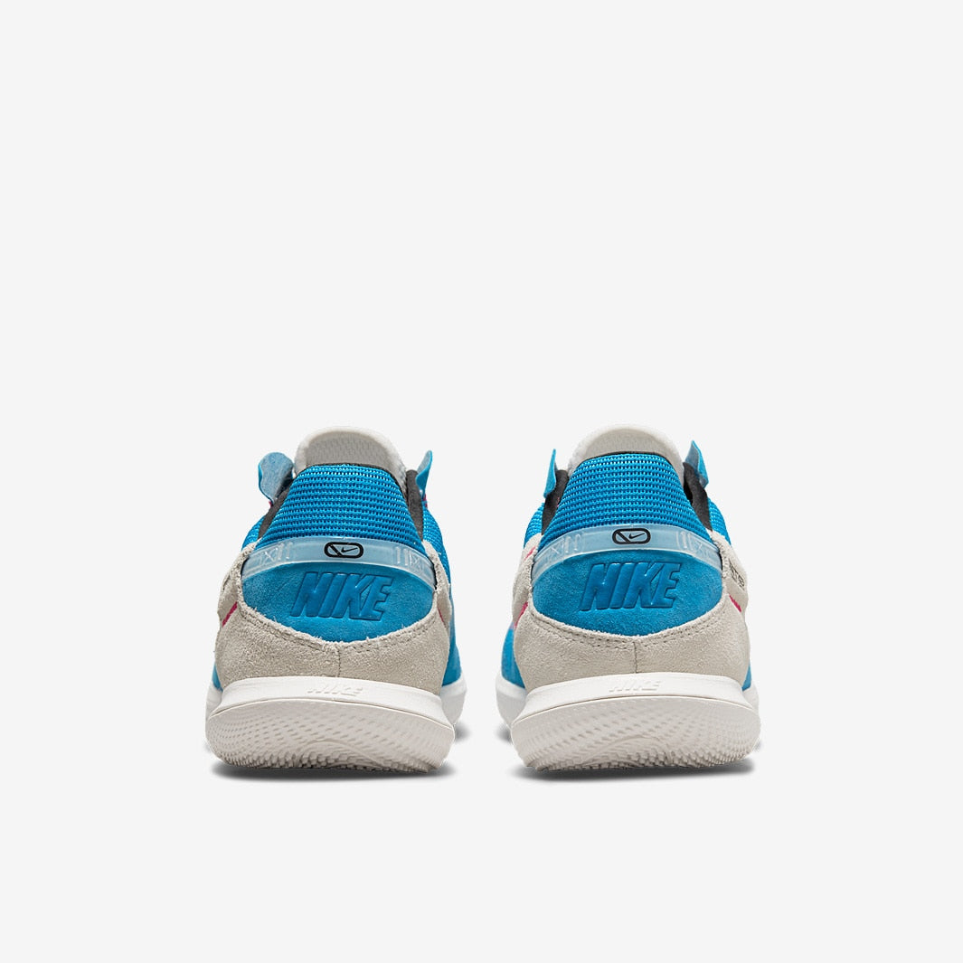 Chuteira Nike StreetGato Futsal - Laser Blue/White/Phantom/Pink Prime