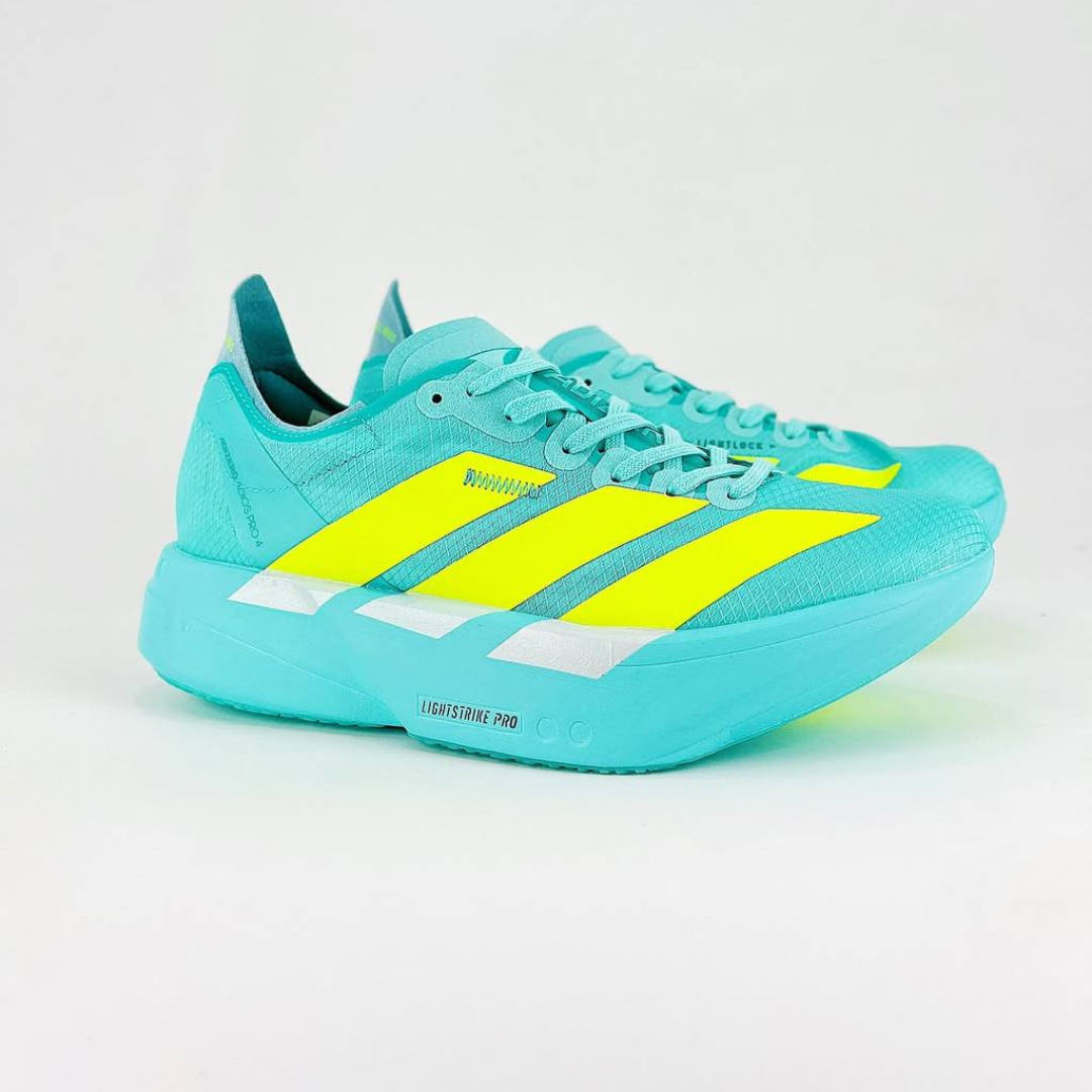 Tênis Adidas Adizero Adios Pro 4 Flash Aqua  Lucid Lemon
