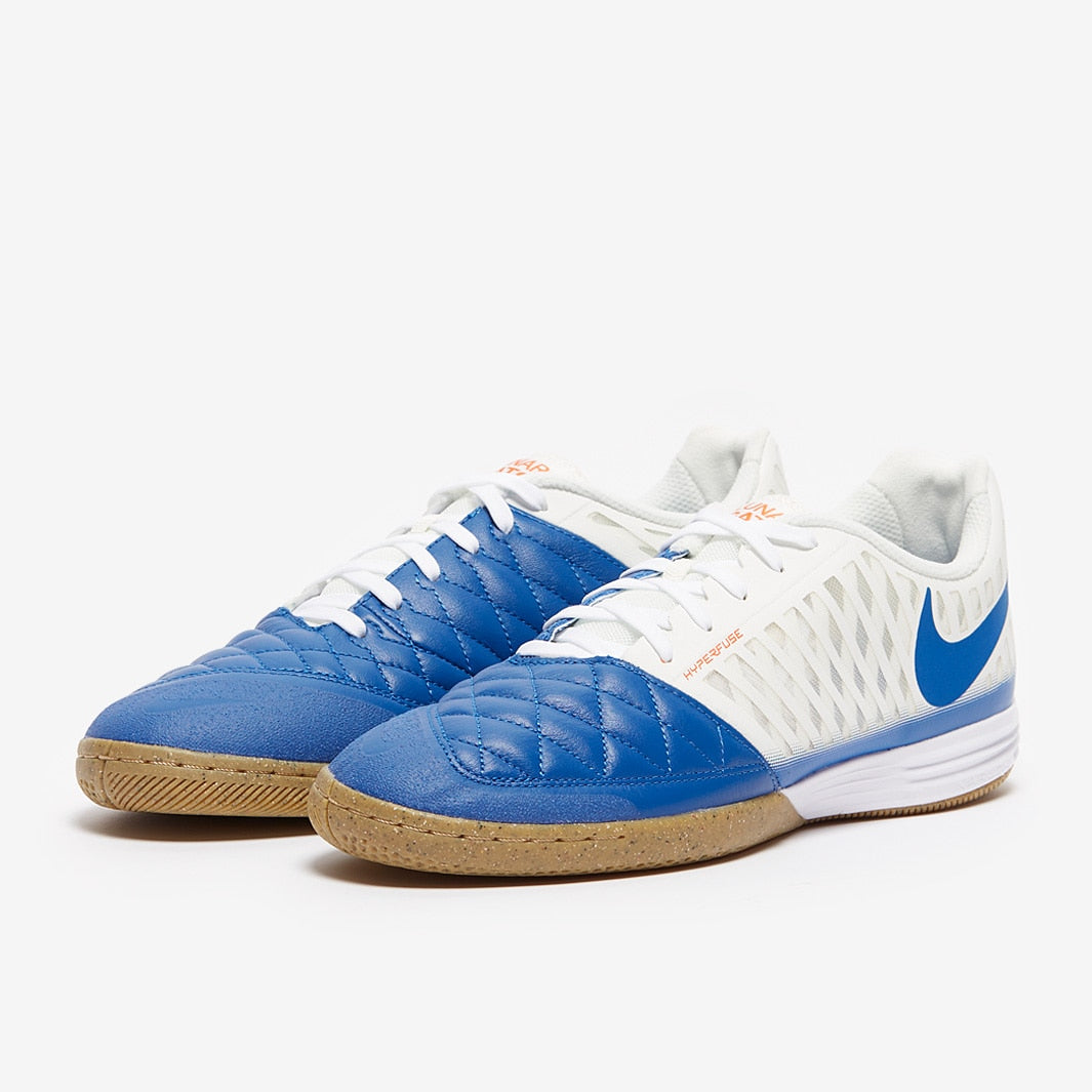 Chuteira Nike Lunar Gato 2 Futsal - Sail/Blue Jay/White/Gum Light Brown