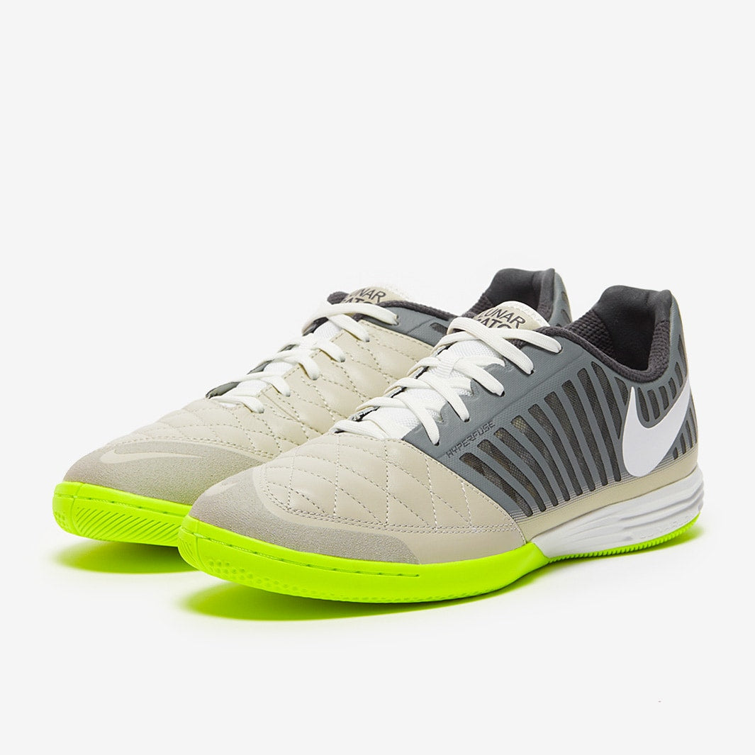 Chuteira Nike Lunar Gato 2 Futsal - Grigio Fumo/Bianco/Antracite/Grigio Pallido