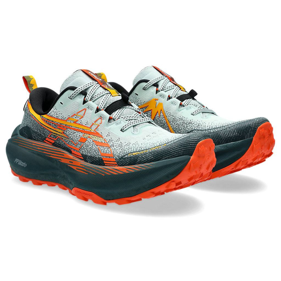Tênis Asics Trabuco Max 4 - Musgo Frio/Laranja