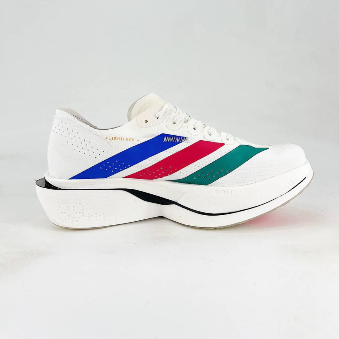 Tênis Adidas Adizero Adios Pro 5 - Branco/Azul/Vermelho/Verde